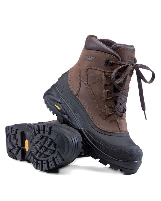 Olang Brown Pegaso Oc Tex 85 Leather Lace-Up Hiking Boots
