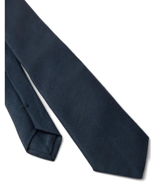 Prada Blue Pointed-Tip Tie for men