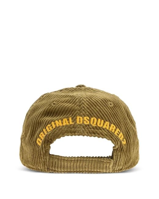 DSquared² Metallic Souvenir From Canada Cotton Cap for men