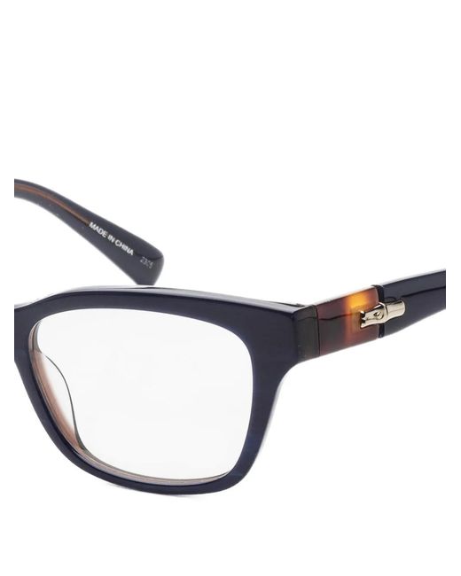 Longchamp White Tortoiseshell-Effect Rectangle-Frame Glasses