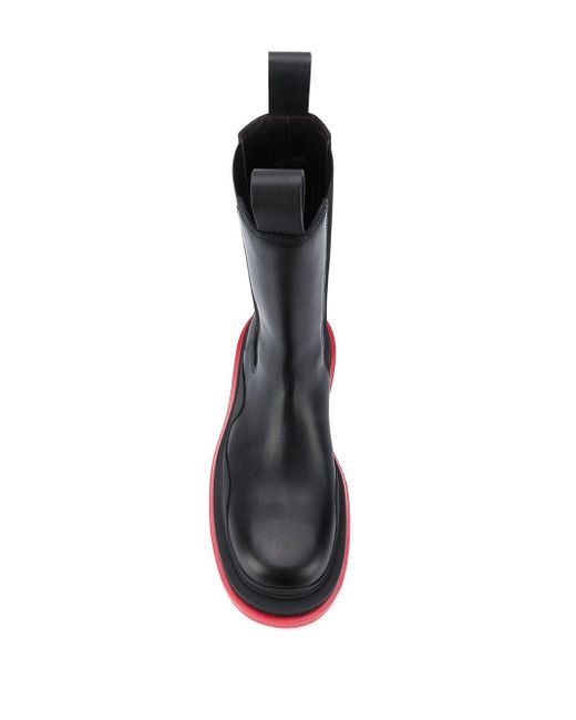 Bottega Veneta Tire Boots in Black | Lyst