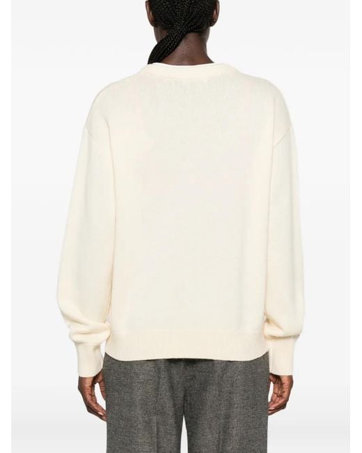 Pull À Col V Sandro en coloris White