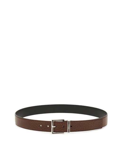 Ferragamo Gürtel mit eckiger Schnalle in White für Herren
