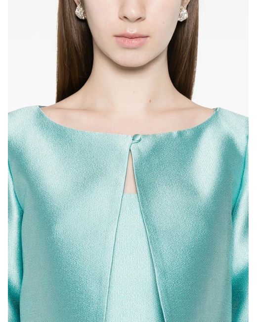 Fely Campo Blue Cropped Jacket