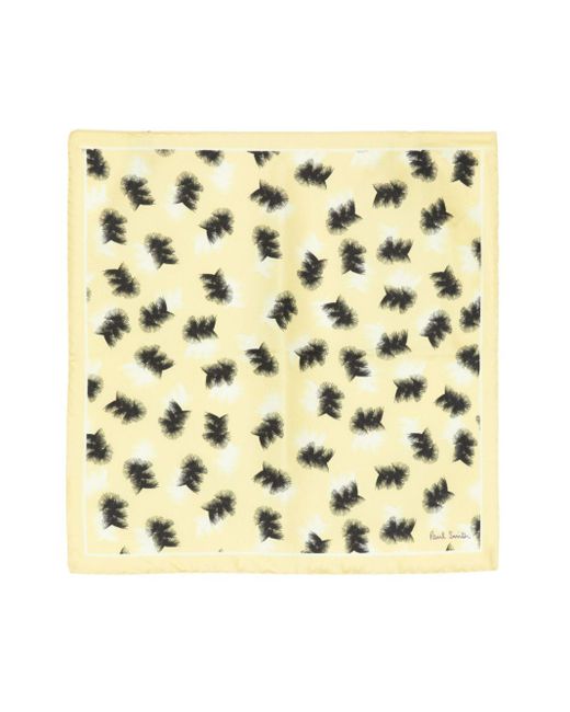 Paul Smith Metallic Abstract-print Silk Pocket Square for men