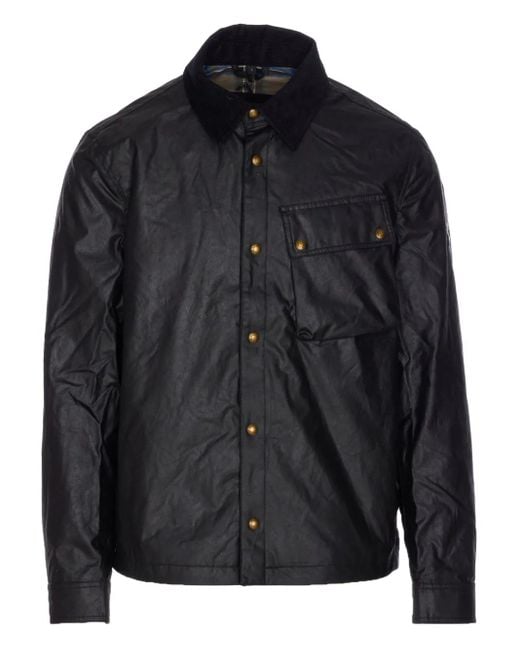 Belstaff Ground Jacke mit Druckknöpfen in Black für Herren