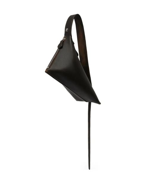 Borsa A Spalla Baby Shark di Courreges in Black