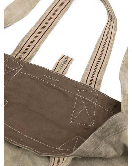 Ziggy Chen Gray Knot-Detail Tote Bag for men