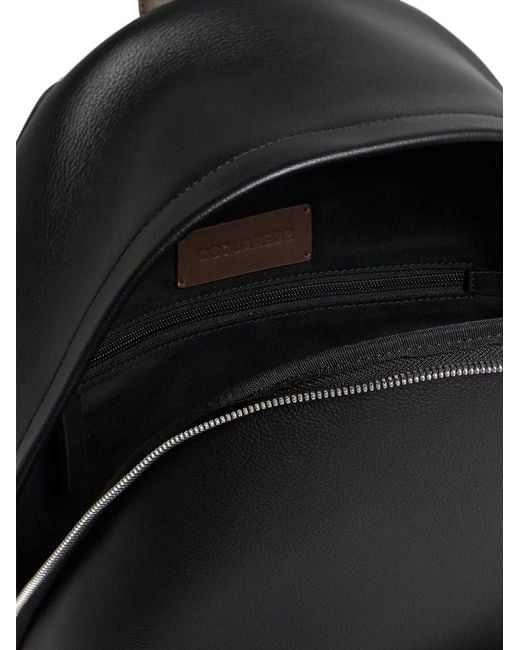DSquared² Black D2-Upside-Down Backpack for men