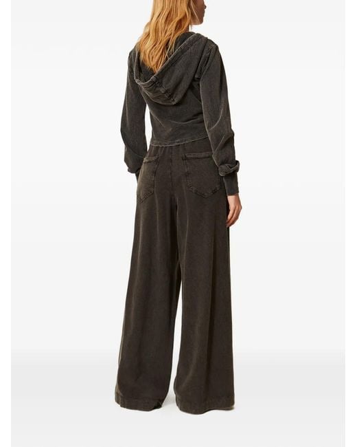 Twinset Brown Cotton Palazzo Pants