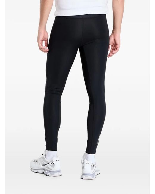 Adidas Blue Techfit Compression Leggings for men