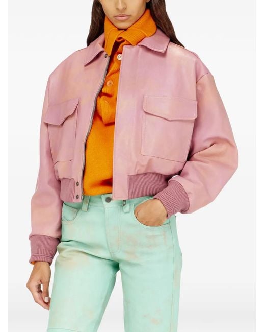 DIESEL Pink Aviator Jacket