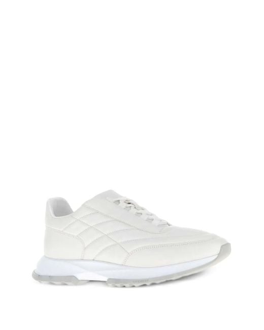Givenchy White Padded-Leather Sneakers for men