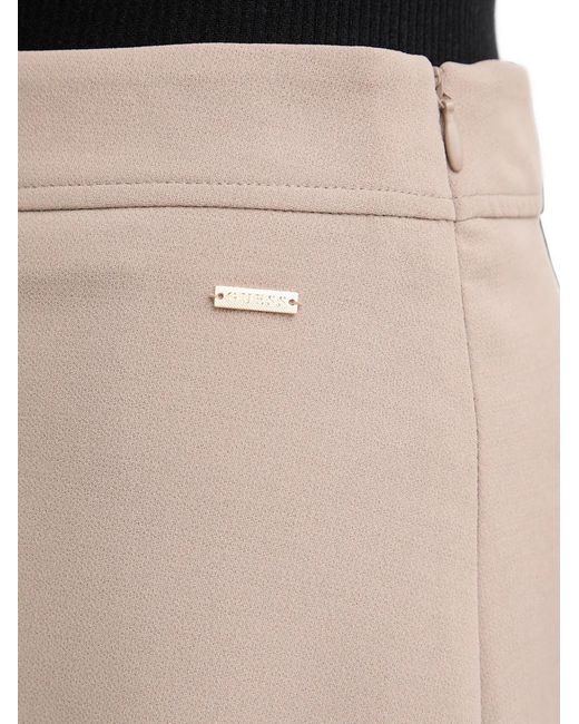 Guess Natural Logo-Plaque Mini Skirt