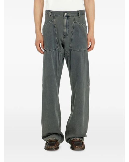 DIESEL Gray Relaxed Jeans Regular Waist D-Zeta for men