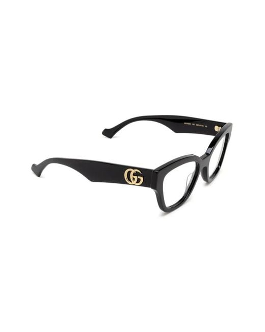 Gucci Black Geometric-Frame Glasses