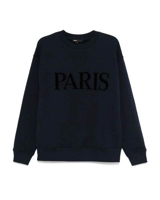 Maje Blue Printed Sweatshirt