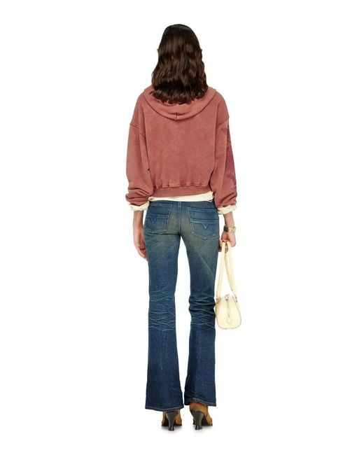 DIESEL Blue Bootcut Jeans Low Waist D-Hush