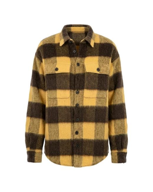 DSquared² Yellow Long-Sleeve Overshirt Jacket