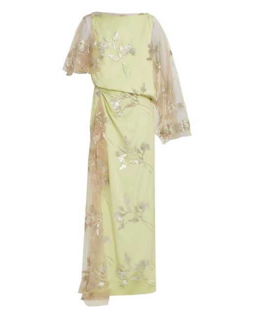 Erdem ショートスリーブ ドレープドレス White