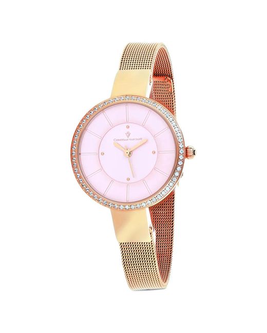 Christian Van Sant Pink Reign 32Mm Watch
