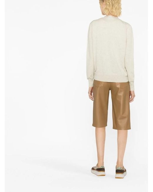 Isabel Marant Natural Cardigan With Logo