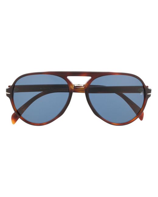 David Beckham Brown 7005/s Aviator Sunglasses for men
