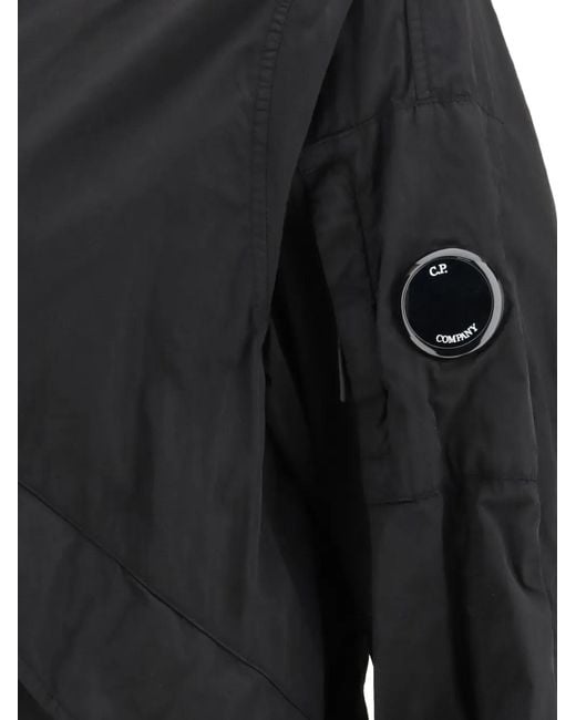 C P Company Black Chrome-R Goggle Jacket for men