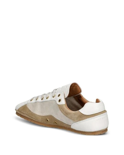 COPENHAGEN White Leather Panelled Sneakers