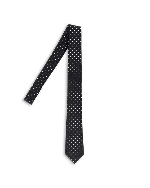 Tom Ford Black Polka-Dot Tie for men