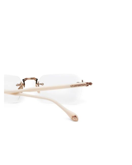 Matsuda White Square-Frame Glasses