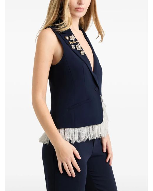 Cinq À Sept Blue Roxie Vest