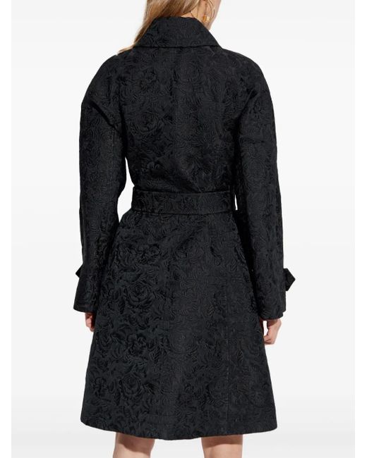 Cappotto Con Motivo A Fiori di Dolce & Gabbana in Black