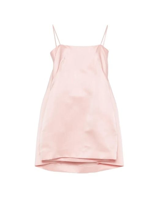 Givenchy Pink Robe-Cape Courte À Coupe Évasée