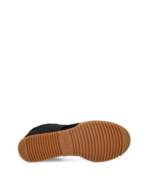 Boss Sneakers Aus Leder Und Wildleder in Black für Herren