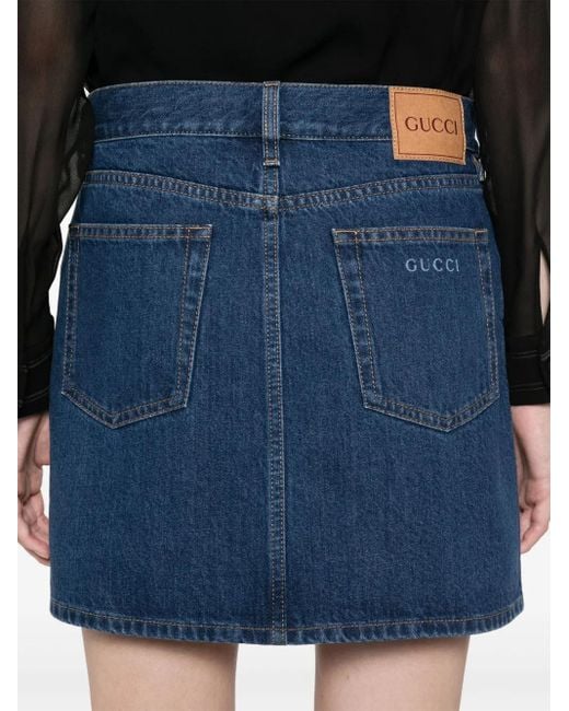 Gucci Mini-Spijkerrok in het Blue