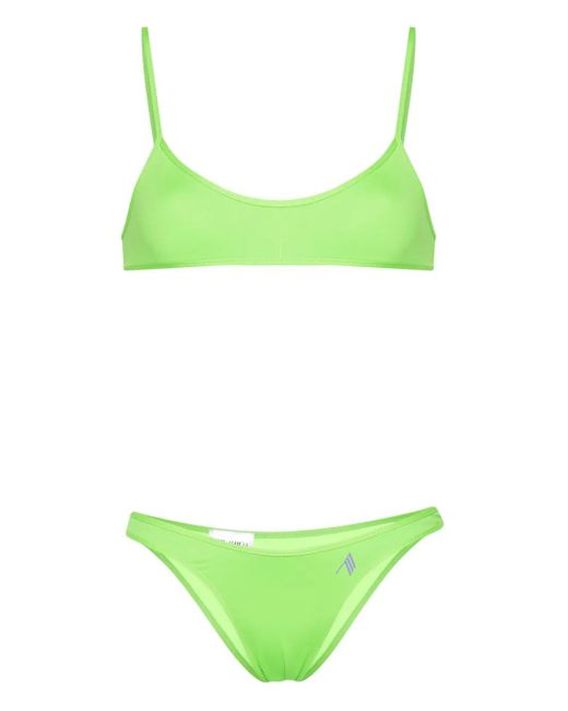 The Attico Green Bikini Set