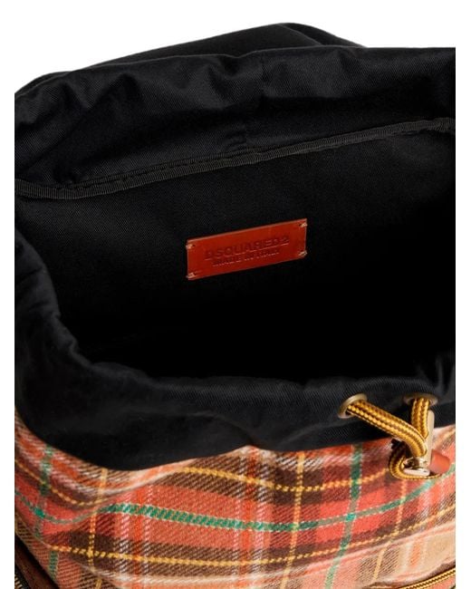 DSquared² Brown D2 Cottage Backpack for men