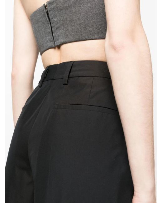 Prada クロップド テーラードパンツ Black