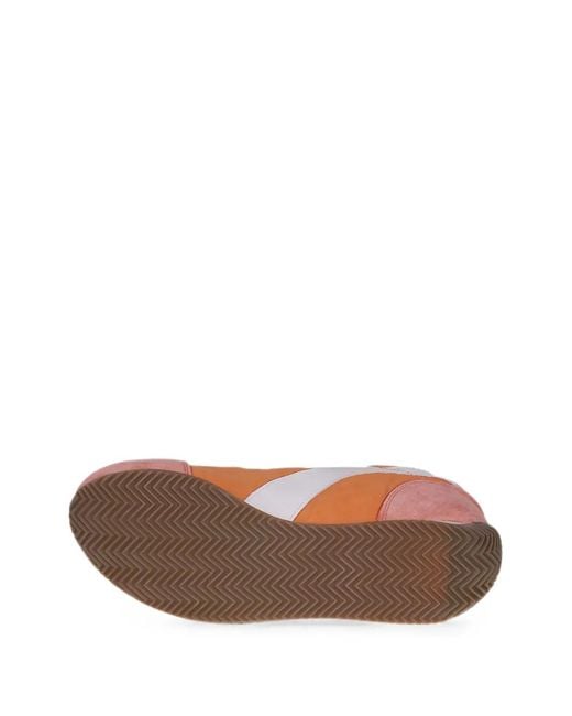 Diadora Pink Logo-Patch Sneakers for men