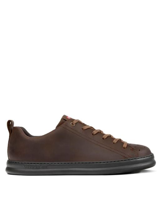 Zapatillas de piel con cordones Camper de hombre de color Brown