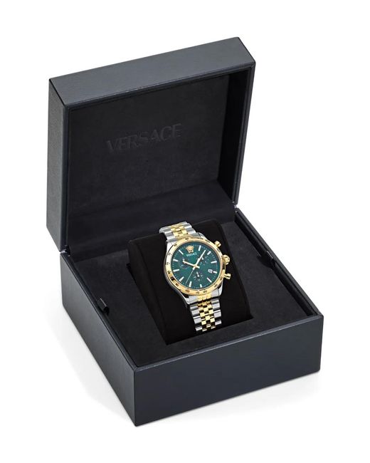 Reloj V-Code De 40 Mm Versace de hombre de color Green