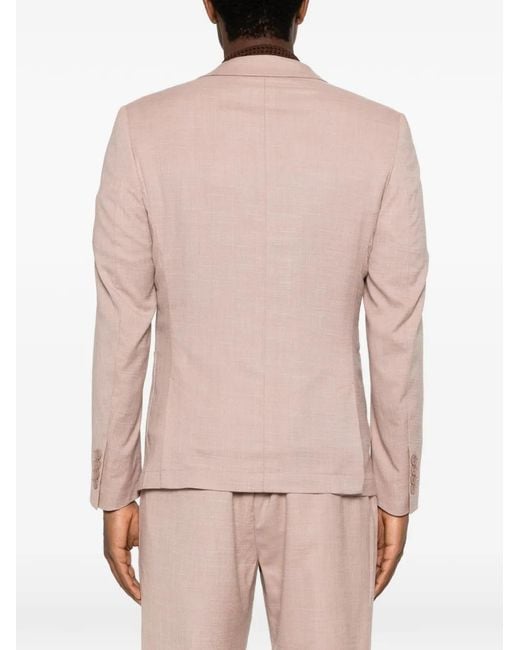 Antony Morato Pink Notched-Lapel Blazer for men