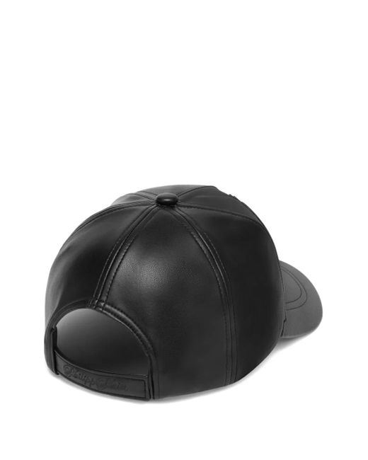 Philipp Plein Black Hexagon-Logo Baseball Cap