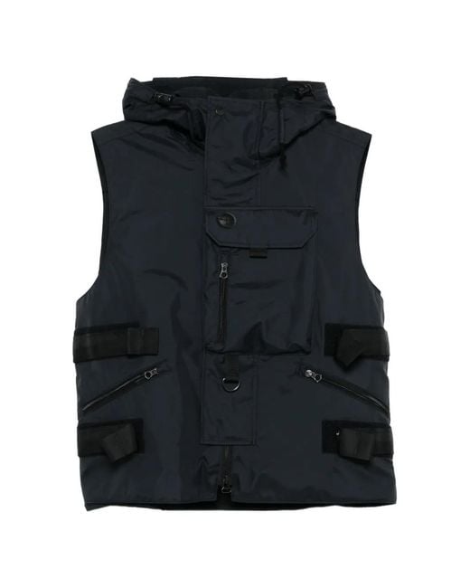 Junya Watanabe Black Zip-Fastening Gilet for men