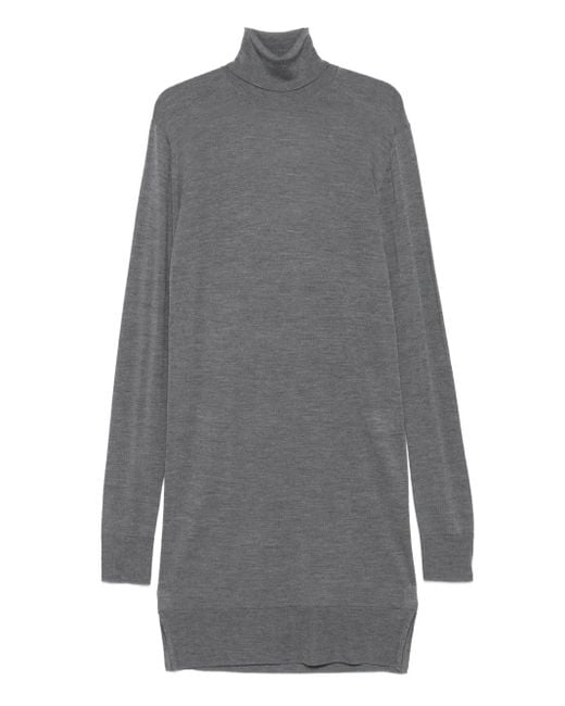 Totême  Midi-Jurk Met Col in het Gray