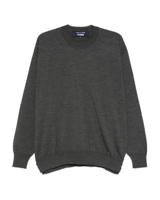 メンズ Comme des Garçons Wool Jumper Gray