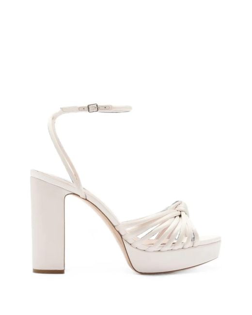 Loeffler Randall White Rivka Platform Sandals