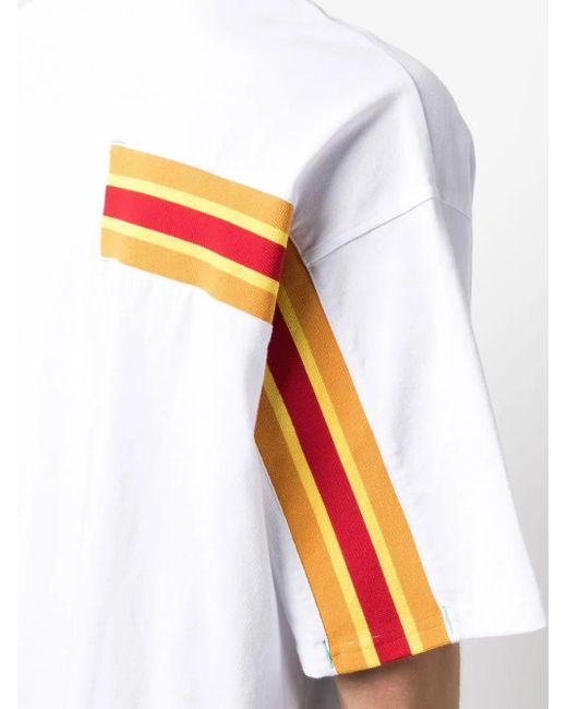 Incotex White Logo Print T-Shirt for men