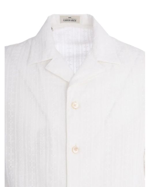 Alessandro Gherardi White Cotton Shirt for men